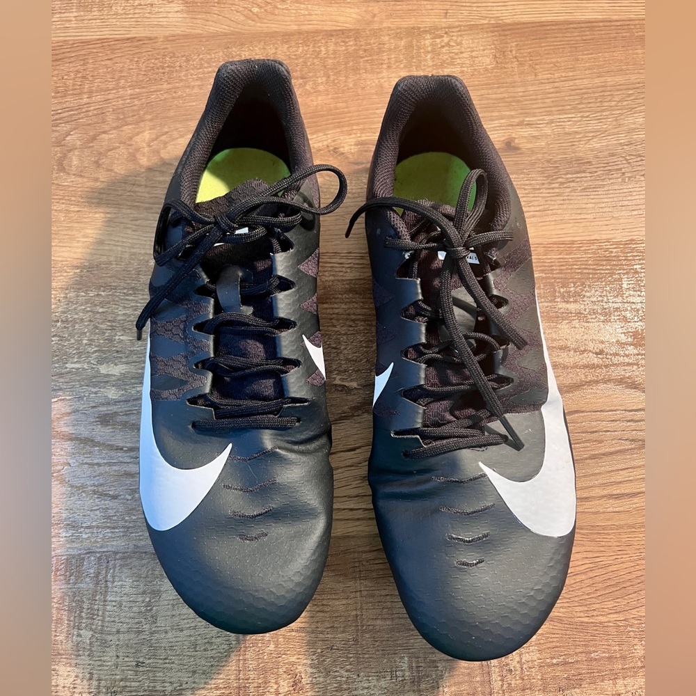 Nike Zoom Rival S Black and‎ White Track and Field Mens Running Shoes Size 12